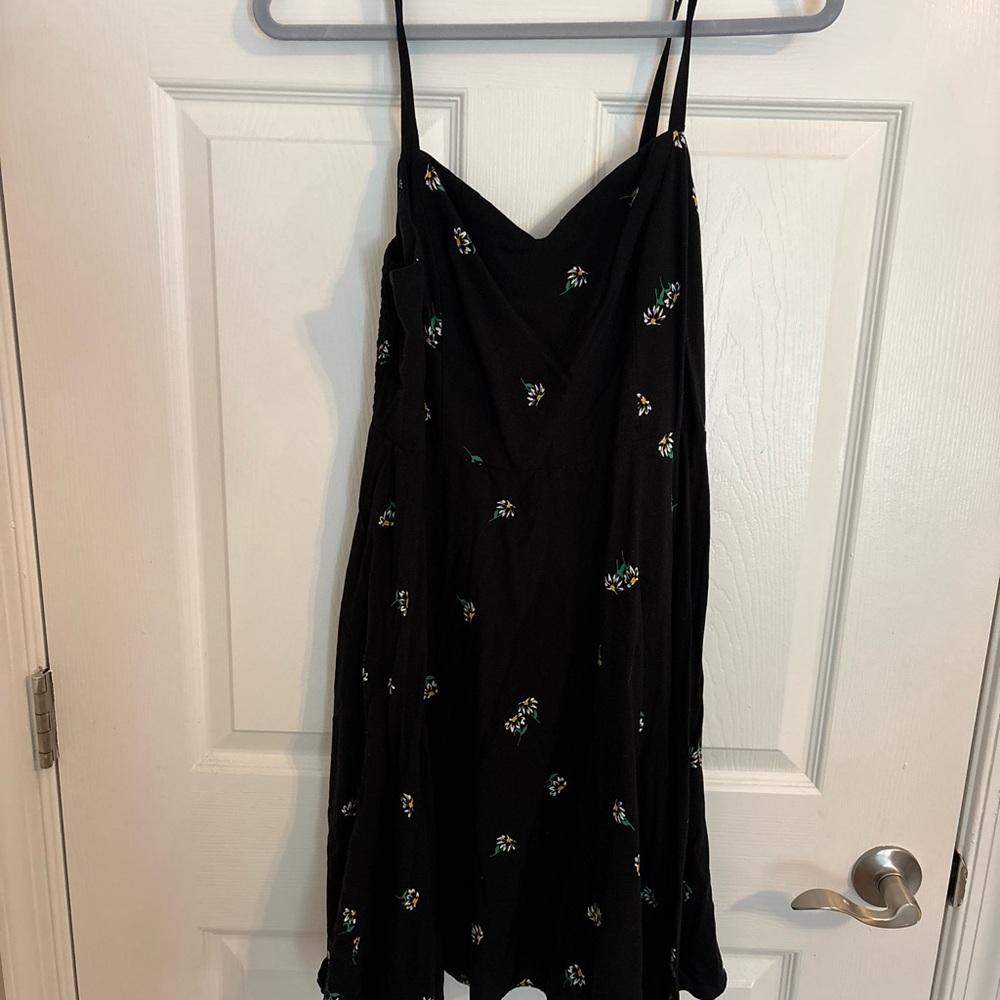 Old Navy Black Spaghetti Strap Mini Sundress